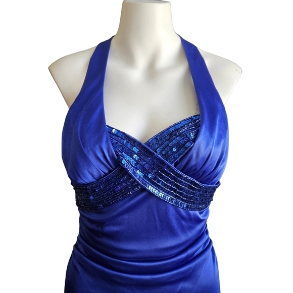 Masquerade Formal Gown Beaded Top Sz 5/6 - Picture 3 of 7